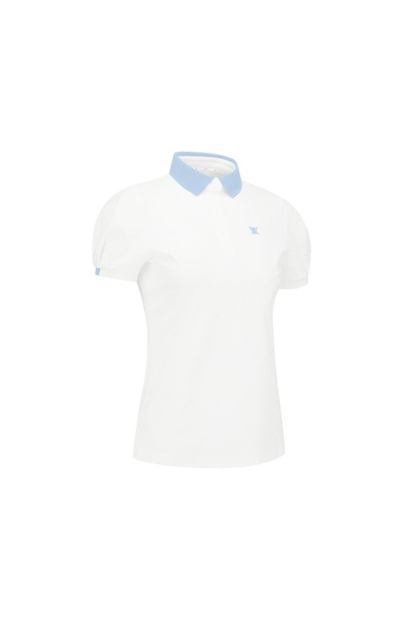 画像4:  {SOLD} アニュー ゴルフ ANEW GOLF WOMEN BACK ZIP T-SHIRT{-BFS} (4)