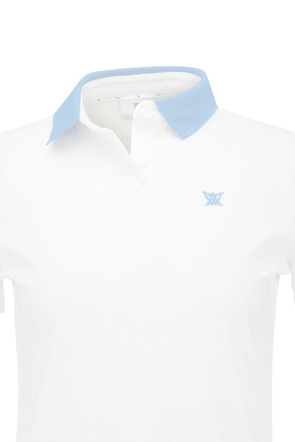 画像5:  {SOLD} アニュー ゴルフ ANEW GOLF WOMEN BACK ZIP T-SHIRT{-BFS} (5)