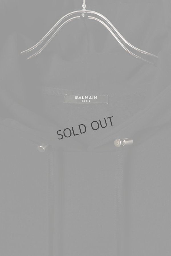 画像3: {SOLD}BALMAIN バルマン Balmainロゴ エコ コットン オーバーサイズ パーカー{-BCS} (3)