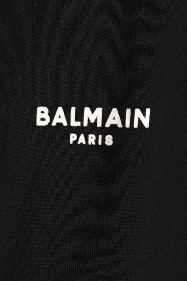 画像5: 【 30%OFF セール140,800円→98,560円】 BALMAIN バルマン BH1 JERSEY BALMAIN FLOCK ZIPPED HOODIE{-BCS} (5)