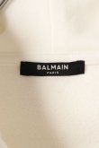 画像4: BALMAIN バルマン BH1 JERSEY BALMAIN FLOCK ZIPPED HOODIE{-BCS} (4)