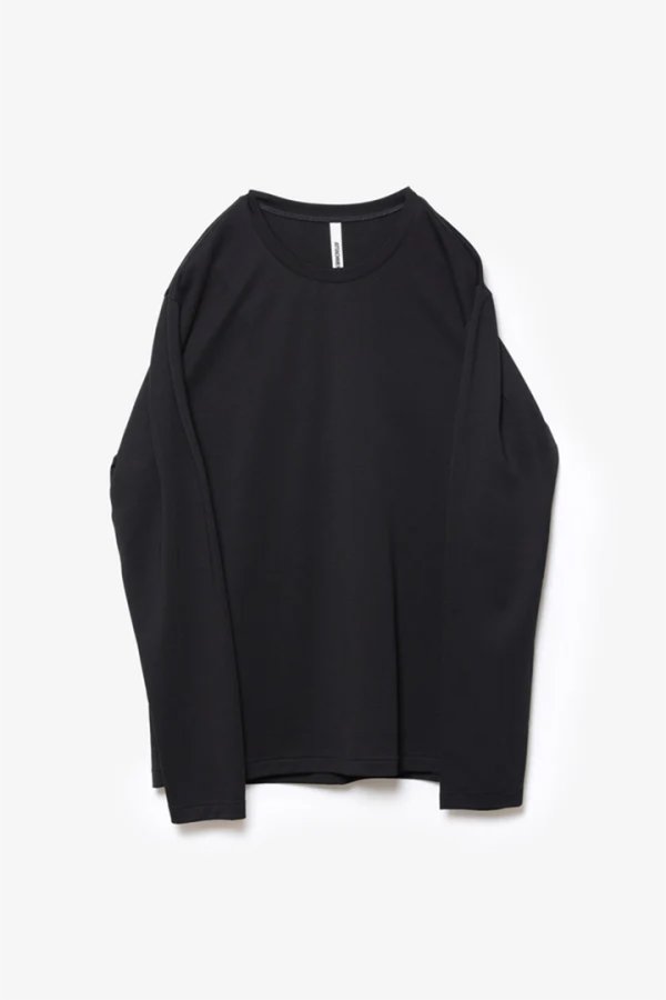 画像1: ATTACHMENT アタッチメント コットンダブルフェイス スリムフィットL/S Tシャツ{-BFS} (1)