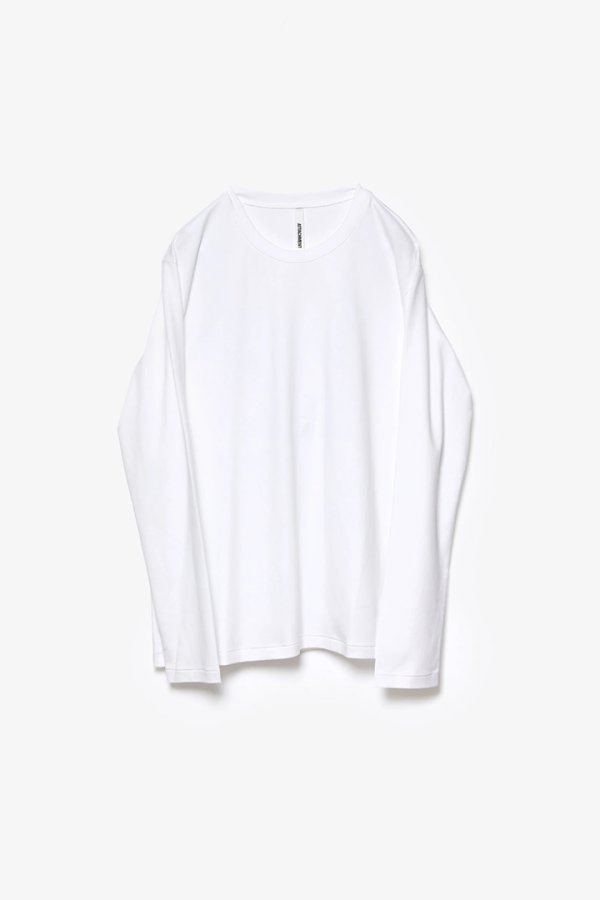 画像1: ATTACHMENT アタッチメント コットンダブルフェイス スリムフィットL/S Tシャツ{-BFS} (1)