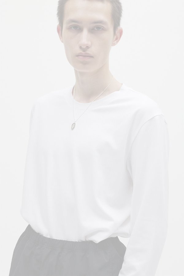 画像3: ATTACHMENT アタッチメント コットンダブルフェイス スリムフィットL/S Tシャツ{-BFS} (3)