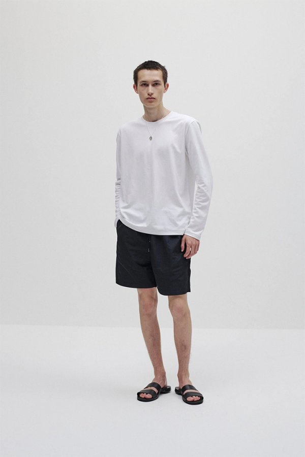 画像5: ATTACHMENT アタッチメント コットンダブルフェイス スリムフィットL/S Tシャツ{-BFS} (5)