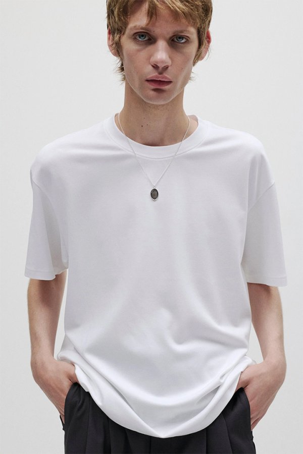 画像3: ATTACHMENT アタッチメント コットンダブルフェイス オーバーサイズS/S Tシャツ{-BFS} (3)