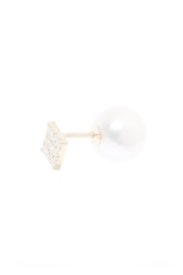 画像1:  {SOLD} AHKAH アーカー マーチ(ダイヤ)ピアス（片耳用）【2019 Holiday Collection】{AK1503010400-AIA} (1)