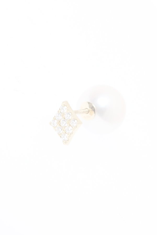 画像4:  {SOLD} AHKAH アーカー マーチ(ダイヤ)ピアス（片耳用）【2019 Holiday Collection】{AK1503010400-AIA} (4)