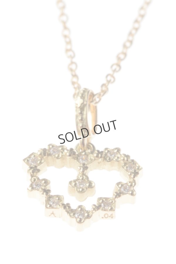 画像2: {SOLD}AHKAH アーカー ミニメモリアルハートネックレス{AK1008010100-} (2)