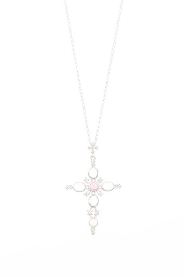 画像1:  {SOLD} AHKAH アーカー ロスボランテロングクロスネックレス{AK0747100100-} (1)