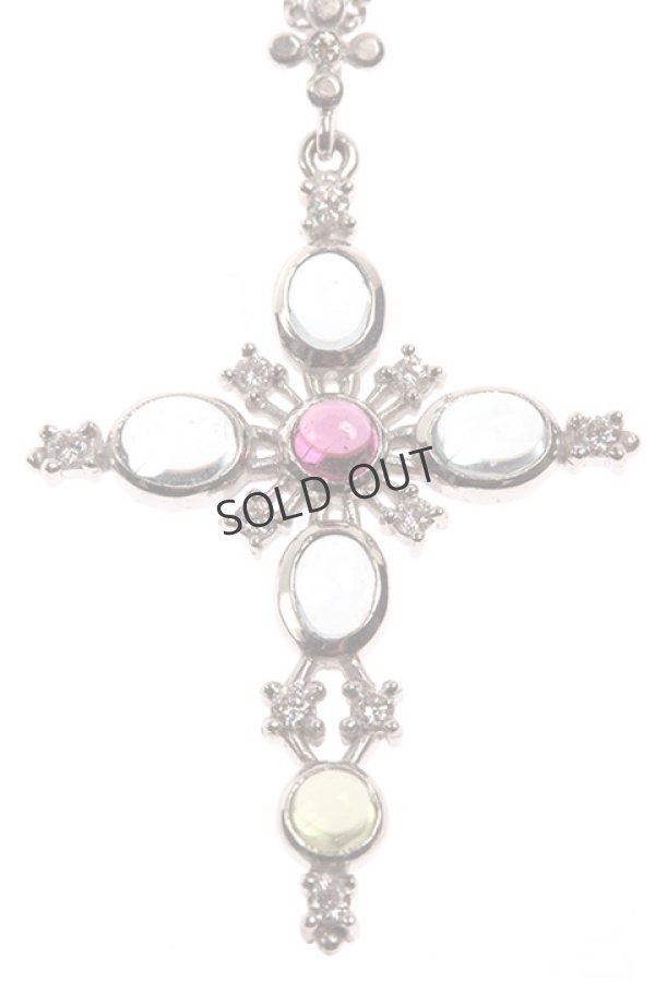 画像2: {SOLD}AHKAH アーカー ロスボランテロングクロスネックレス{AK0747100100-} (2)