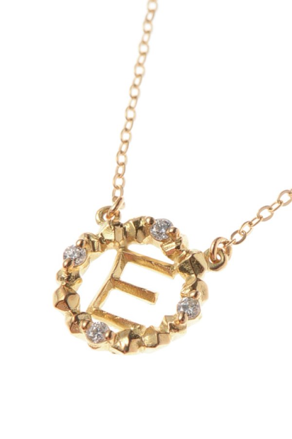 画像3: 【 30%OFF セール44,000円→30,800円】 AHKAH アーカー ストーンレメディイニシャルネックレス E{AK0851010100-} (3)
