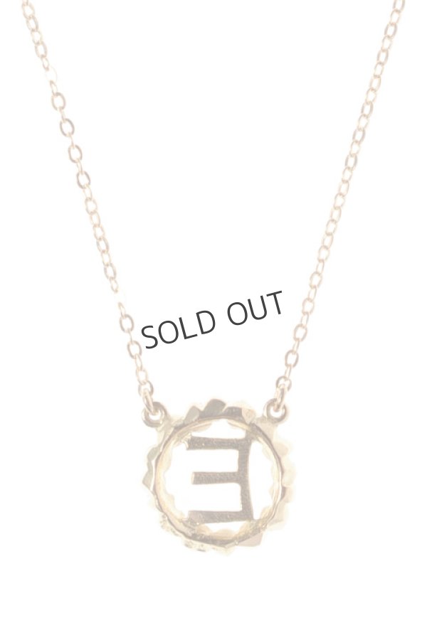 画像4: {SOLD}AHKAH アーカー ストーンレメディイニシャルネックレス E{AK0851010100-} (4)