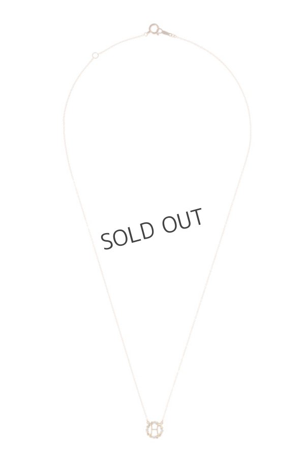 画像2: {SOLD}AHKAH アーカー ストーンレメディイニシャルネックレス H{AK0852010100-} (2)