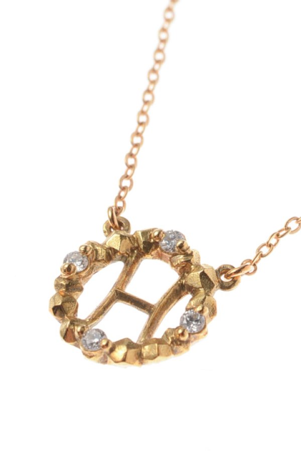 画像3: 【 30%OFF セール44,000円→30,800円】 AHKAH アーカー ストーンレメディイニシャルネックレス H{AK0852010100-} (3)