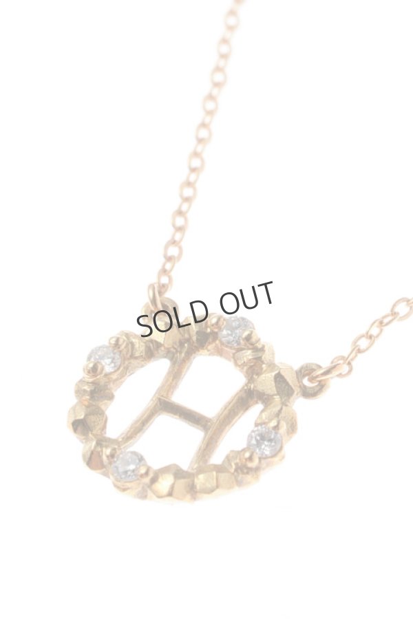 画像3: {SOLD}AHKAH アーカー ストーンレメディイニシャルネックレス H{AK0852010100-} (3)