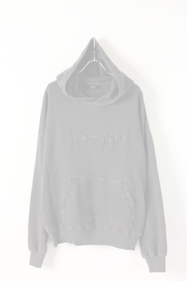 画像1:  {SOLD} AMIRI アミリ DREAMER STUDDED HOODIE {-AIA}  :AM-1909-02-BLK-L  (1)
