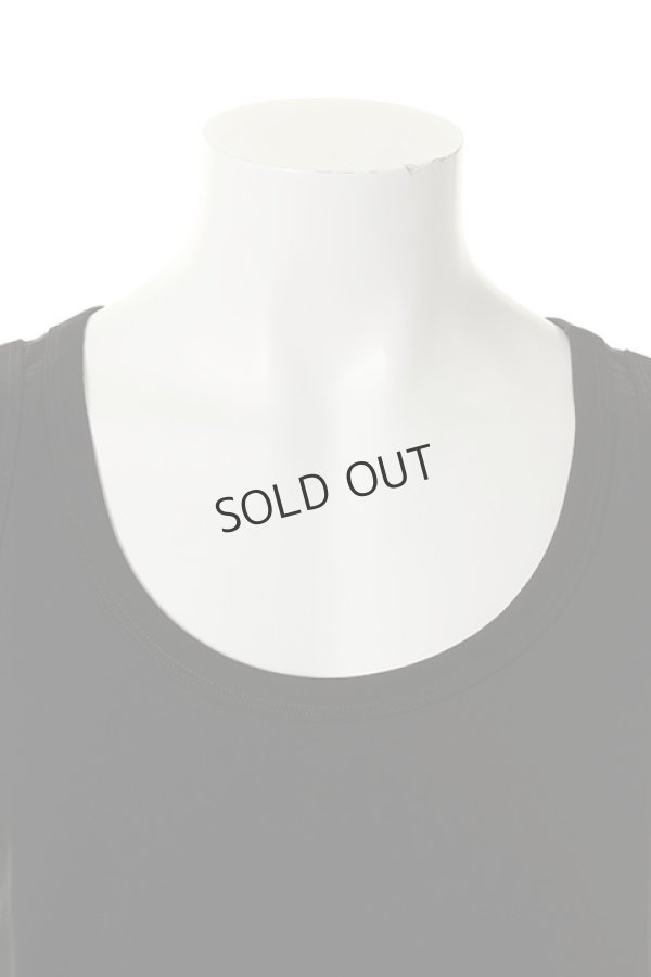 画像4: {SOLD}ato アトウ コットン88/2 ハイゲージ天竺タンクトップ{-AFS} (4)