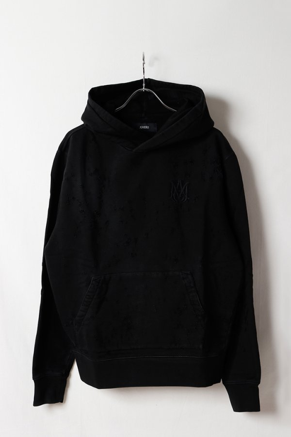 画像1: AMIRI アミリ MA SHOTGUN EMBROIDERED HOODIE{-BFS} (1)