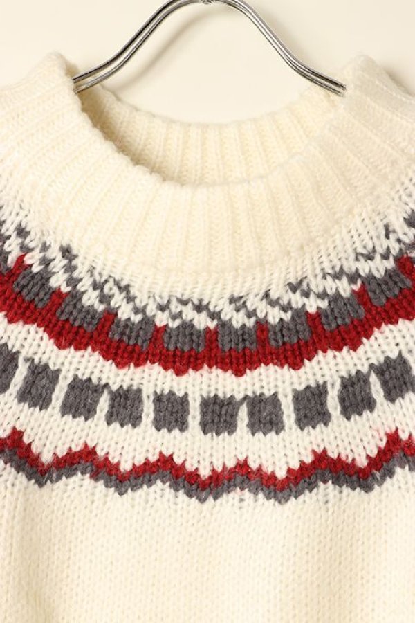 画像2: 【 30%OFF セール29,700円→20,790円】 AUI NITE アウィナイト Nordic knit{-BBA} (2)