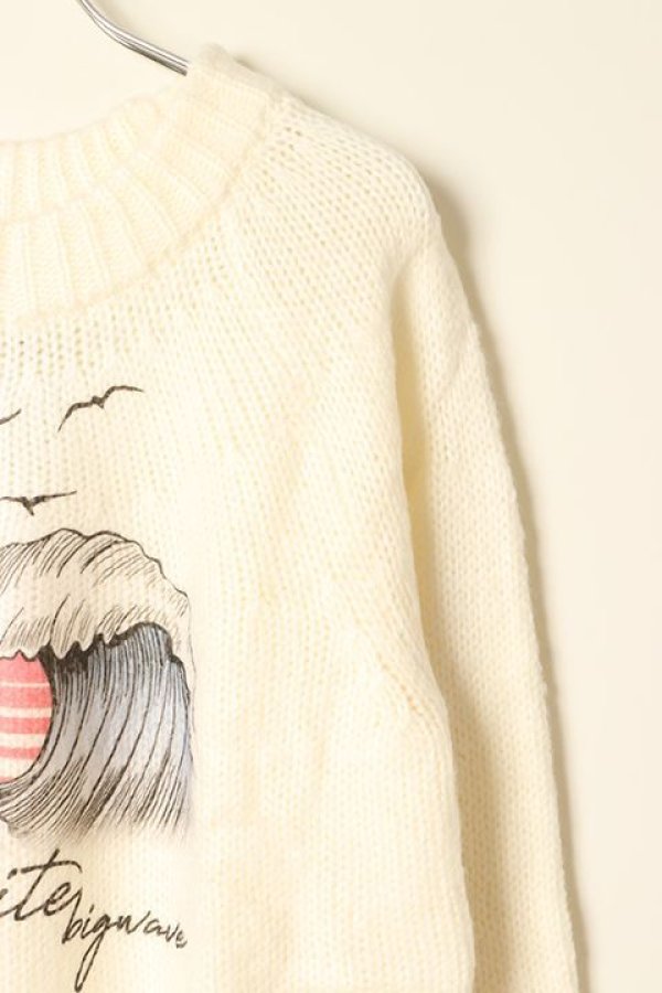 画像4: 【 30%OFF セール27,500円→19,250円】 AUI NITE アウィナイト Big wave knit{-BBA} (4)