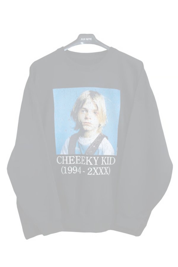 画像1:   AUI NITE アウィナイト CHEEEKY KID sweat{-BES} (1)