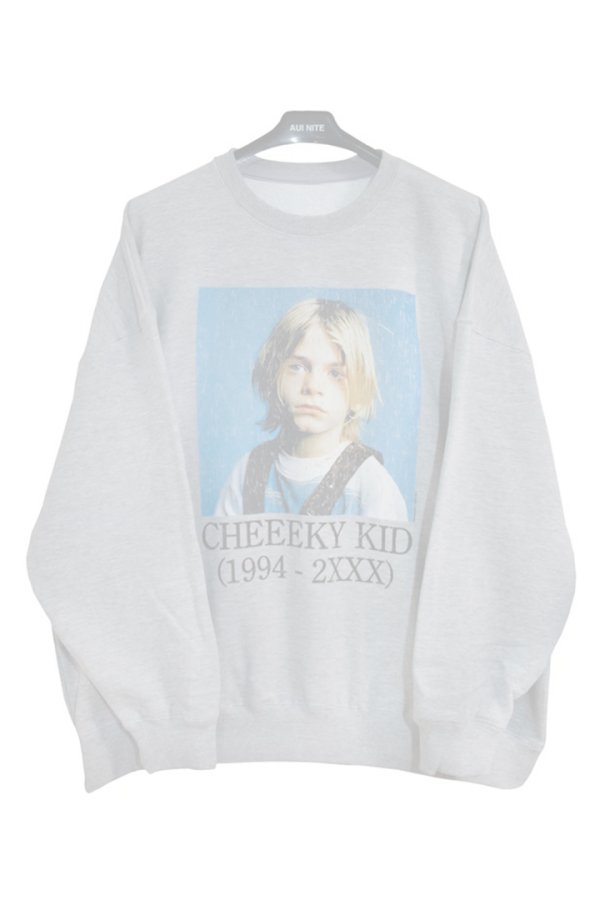 画像1:   AUI NITE アウィナイト CHEEEKY KID sweat{-BES} (1)