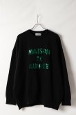 画像1: AUI NITE アウィナイト sequin logo sweat{-BFA} (1)