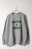 画像1: AUI NITE アウィナイト sequin logo sweat{-BFA} (1)