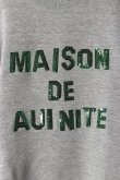 画像2: AUI NITE アウィナイト sequin logo sweat{-BFA} (2)