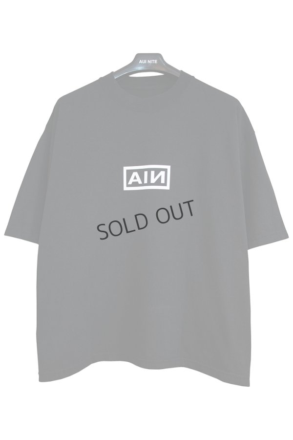 画像1: {SOLD}AUI NITE アウィナイト AN box logo tee{-BES} (1)