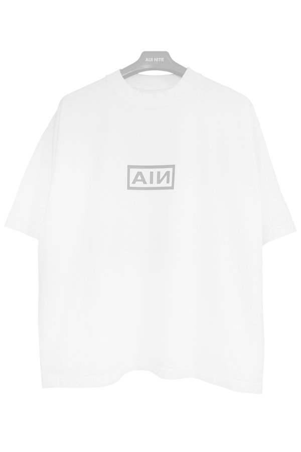 画像1:  {SOLD} AUI NITE アウィナイト AN box logo tee{-BES} (1)