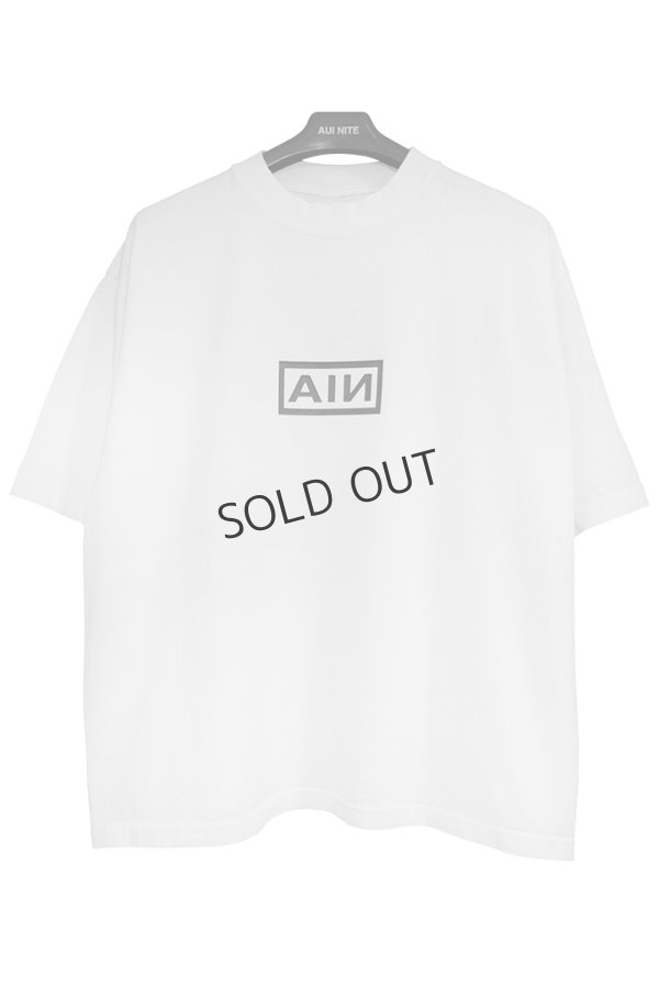 画像1: {SOLD}AUI NITE アウィナイト AN box logo tee{-BES} (1)