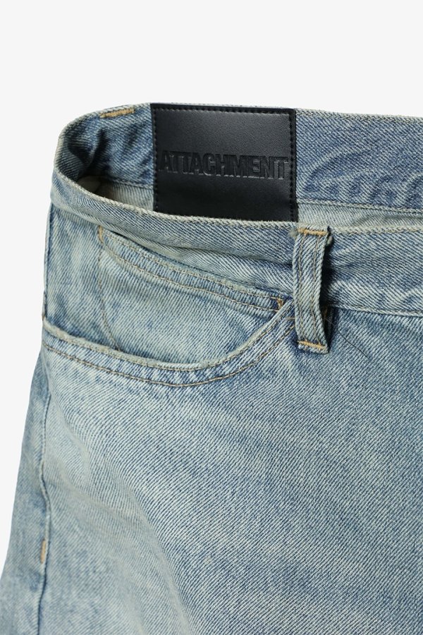 画像4: ATTACHMENT アタッチメント 11オンスデニム ワイドジーンズ{-BFS} (4)