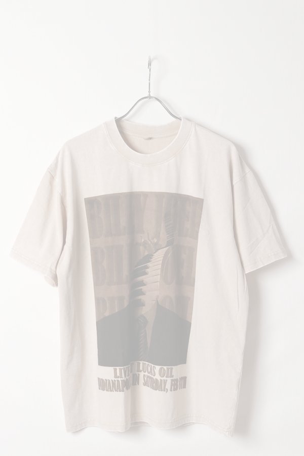 画像1:   Billy Joel Print Round Neck T-shirt{-BFS} (1)