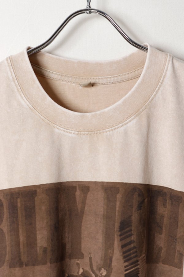 画像2: Billy Joel Print Round Neck T-shirt{-BFS} (2)