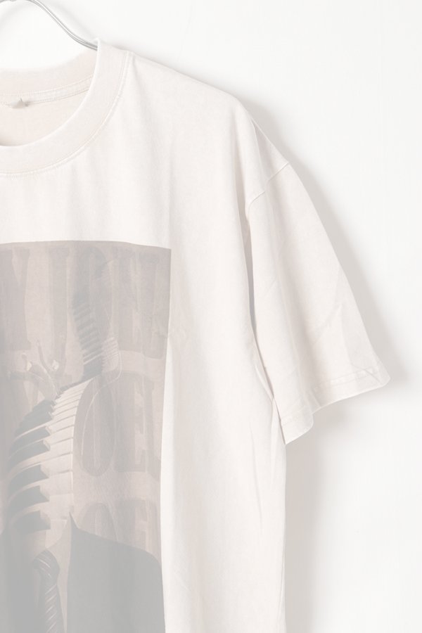 画像3:   Billy Joel Print Round Neck T-shirt{-BFS} (3)