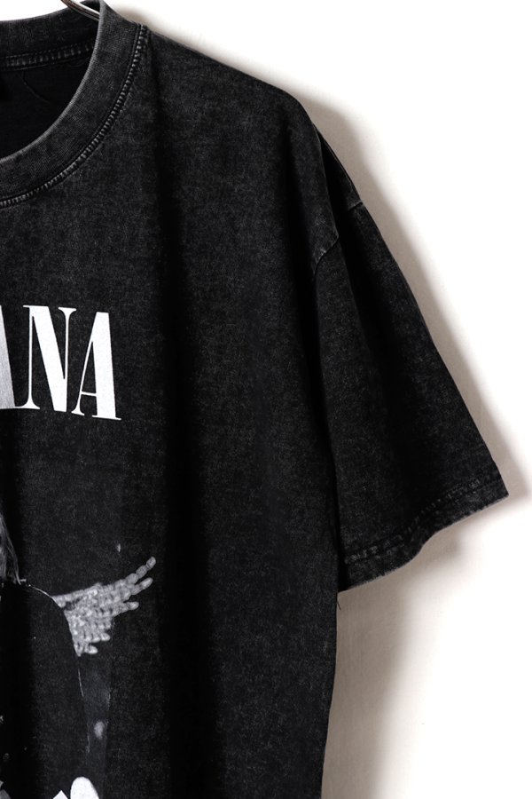 画像3: NIRVANA Print Round Neck T-shirt{-BFS} (3)