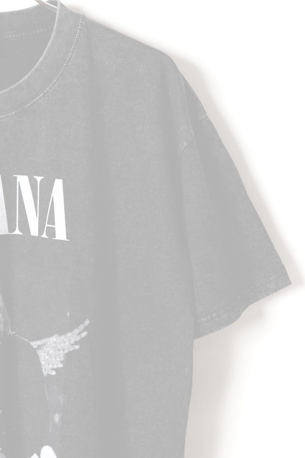 画像3:   NIRVANA Print Round Neck T-shirt{-BFS} (3)