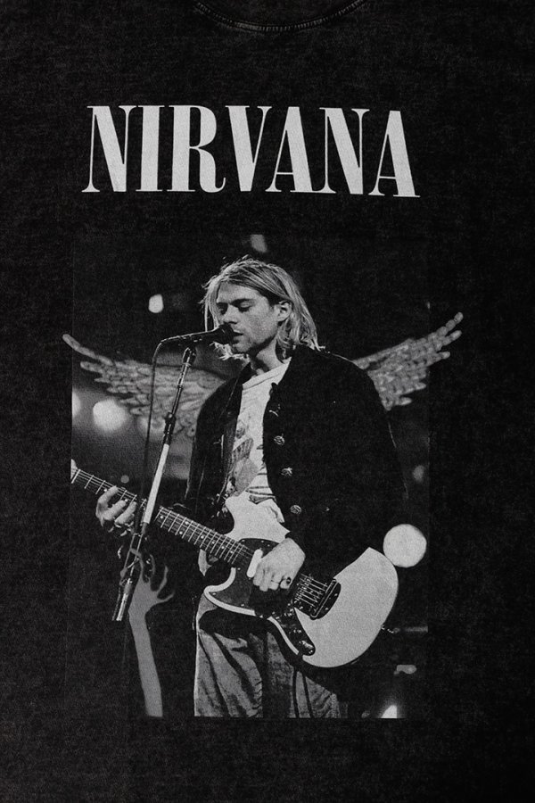 画像4: NIRVANA Print Round Neck T-shirt{-BFS} (4)
