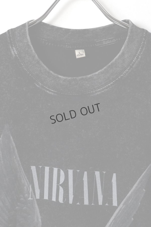 画像2: NIRVANA Print Round Neck T-shirt{-BFS} (2)