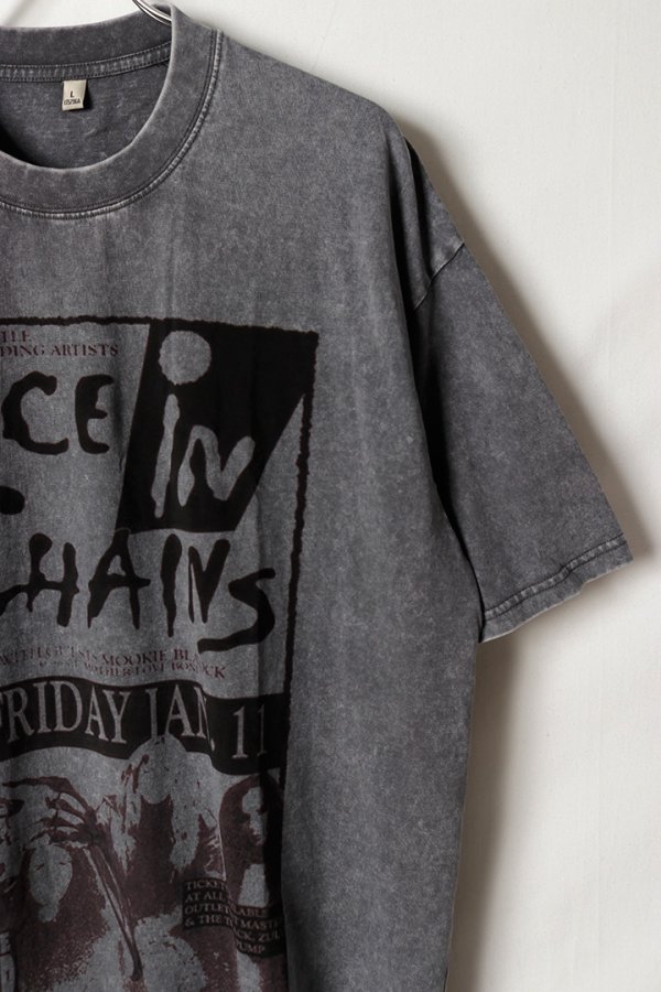 画像3: Alice In Chains Print Round Neck T-shirt{-BFS} (3)