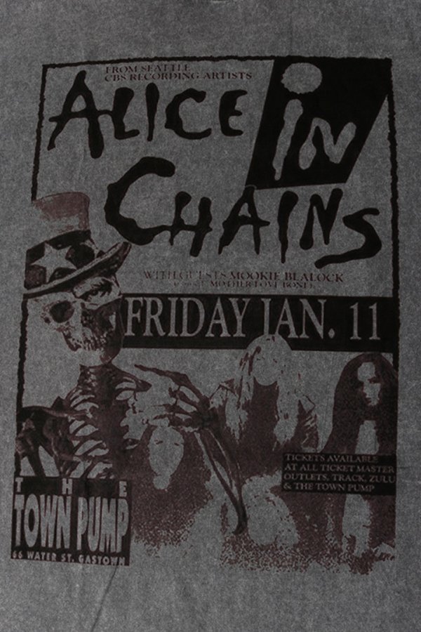 画像4: Alice In Chains Print Round Neck T-shirt{-BFS} (4)