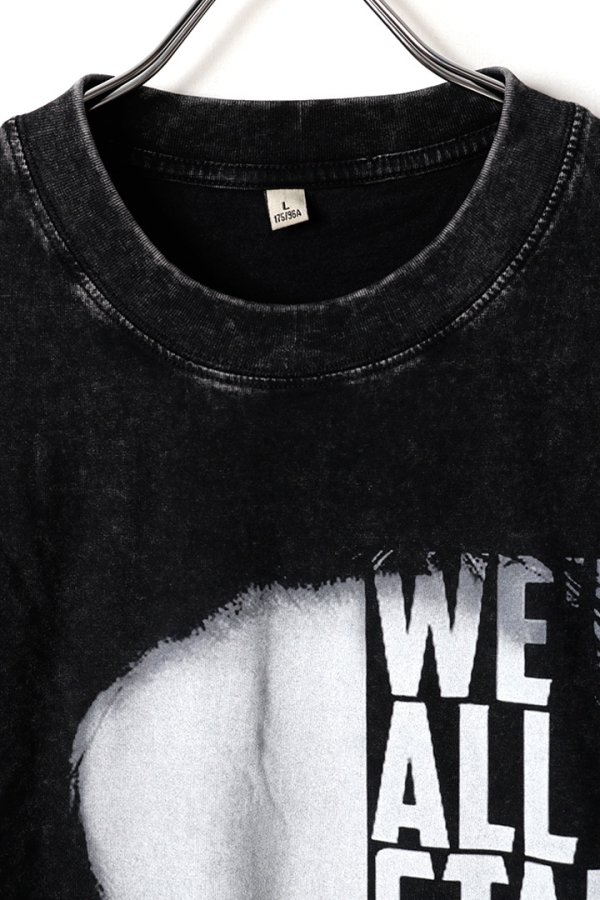 画像2: Marilyn Manson Print Round Neck T-shirt{-BFS} (2)