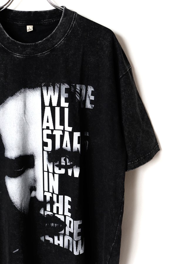 画像3: Marilyn Manson Print Round Neck T-shirt{-BFS} (3)