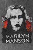 画像4: Marilyn Manson Print Round Neck T-shirt{-BFS} (4)
