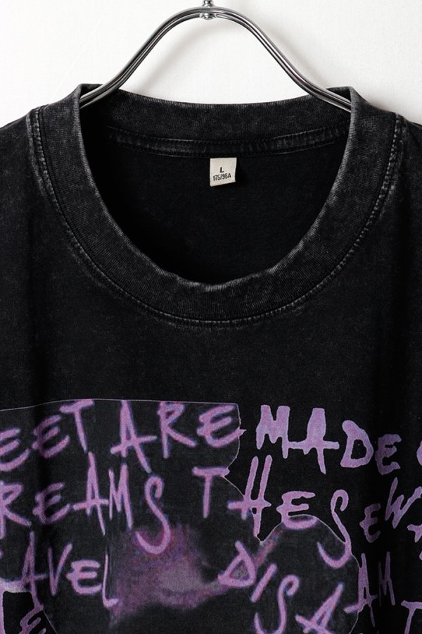 画像2: Marilyn Manson Print Round Neck T-shirt{-BFS} (2)