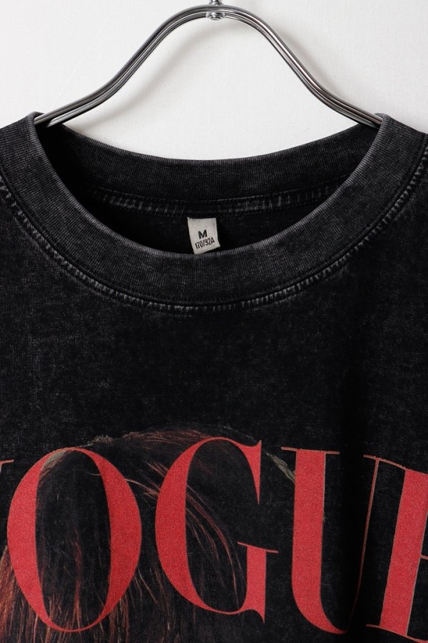 画像2: Lady Gaga Print Round Neck T-shirt{-BFS} (2)