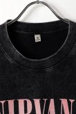 画像2: NIRVANA Print Round Neck T-shirt{-BFS} (2)