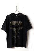 画像1:   NIRVANA Print Round Neck T-shirt{-BFS} (1)